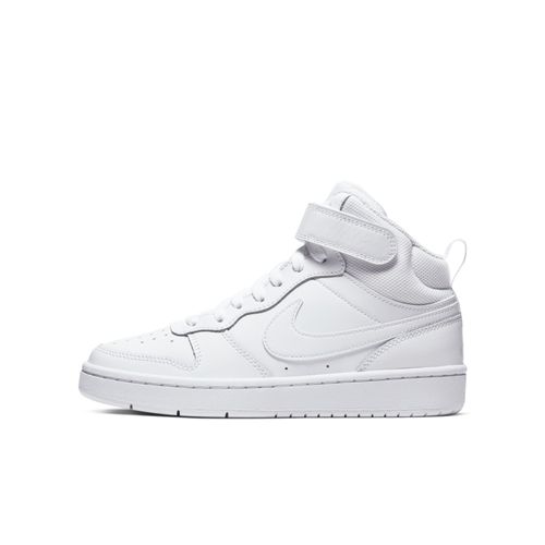 Chaussure Nike Court Borough Mid 2 Pour Ado Blanc/blanc/blanc Cd7782100