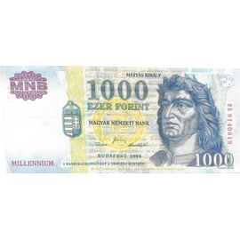 Billet De 1000 Forint - 2000 [Hongrie] - Matthias 1er De Hongrie