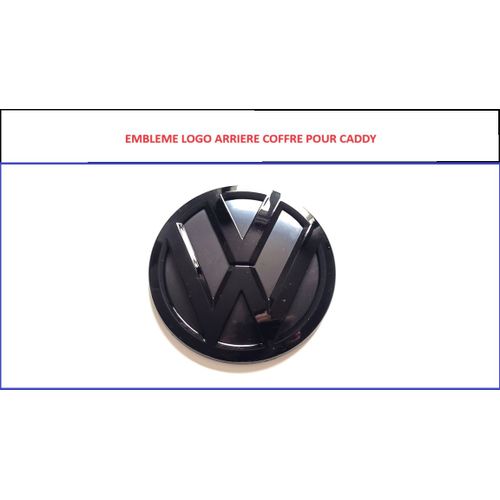 Emblème Logo Vw Caddy Arrière Noir Brillant Pour Vw Caddy 2017 À 2020