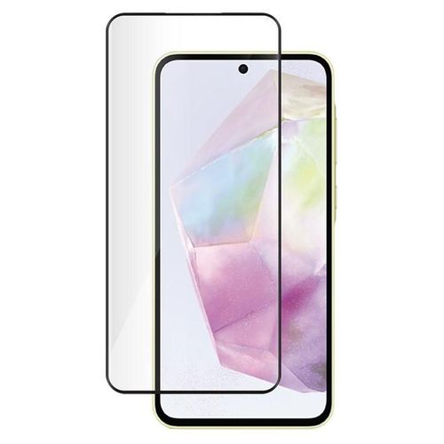 BIGBEN Connected - Protection d'écran pour téléphone portable - + SmartFrame - 2.5D - verre - couleur de cadre noir - pour Samsung Galaxy A36, A56