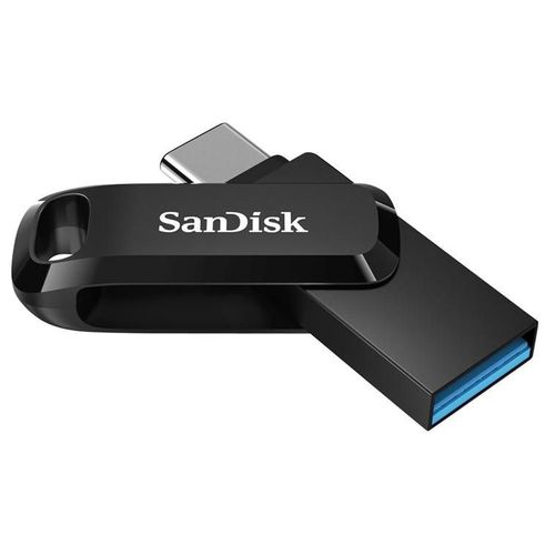 SanDisk Ultra Dual Drive Go - Clé USB - 256 Go - USB 3.2 Gen 1 / USB-C - noir