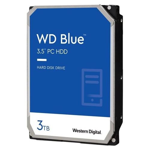 WD Blue WD30EZAZ - Disque dur - 3 To - interne - 3.5" - SATA 6Gb/s - 5400 tours/min - mémoire tampon : 256 Mo