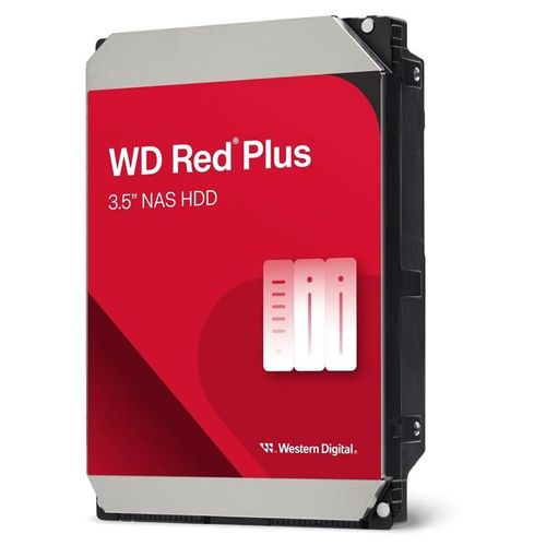 WD Red Plus WD30EFZX - Disque dur - 3 To - interne - 3.5" - SATA 6Gb/s - 5400 tours/min - mémoire tampon : 128 Mo
