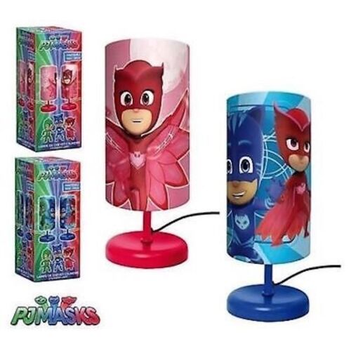 Lampe De Chevet Cylindre Pjmasks Pour Enfant Chambre En Rouge ! Lq2109