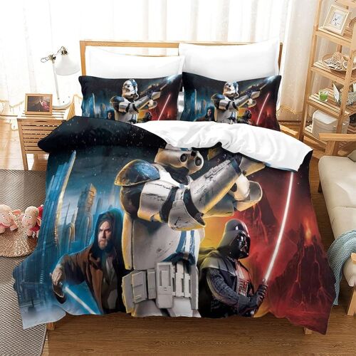 Star Wars Ensemble De Couvercle De Couette Doux En Pi¿¿Ces Avec Fermeture ¿¿ Fermeture ¿¿Clair De Taie D'oreiller Emp¿ºchez L'ensemble De Literie Allergique Adapt¿¿E ¿¿ Toutes Sortes De