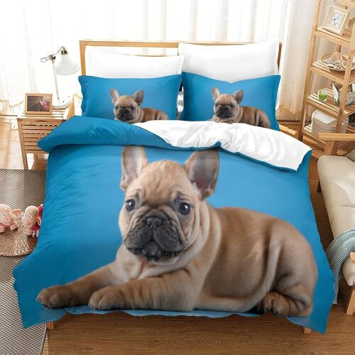 Parure De Lit Pour Avec D Bulldog Motif Impression Housse De Couette Doux Et Durable Avec Fermeture ¿¿Clair Parure De Lit Pour Adultes Et Enfantssingle£¿Xcm£©