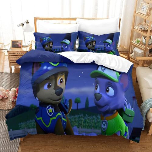 Parure De Lit X Pat Patrouille Motif Housse De Couette X Doux R¿¿Sistant ¿¿ La Ride Et Durable Hypoallerg¿¿Nique Avec ¿¿Clair Et Taies Pour Adultes Et Enfants
