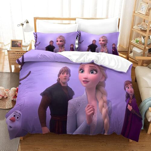 Parure De Lit X Cm Reine Des Neiges Motif Housse De Couette X Cm Doux R¿¿Sistant ¿¿ La Ride Et Durable Hypoallerg¿¿Nique Avec ¿¿Clair Et Taies Pour Adultes Et Enfants