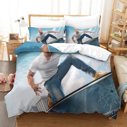 Parure De Lit Fast & Furious Housse De Couette X Parure De Lit X Avec ¿¿Clair Et Taies Doux R¿¿Sistant ¿¿ La Ride Et Durable Hypoallerg¿¿Nique Pour Adultes Et Enfants