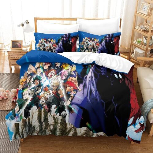 My Hero Academia Housses De Couette Adultes Et Enfants Parure De Lit X Doux Hypoallerg¿¿Nique Microfibre Parure Housse Couette X Avec ¿¿Clair Et Taies D¡®Oreiller