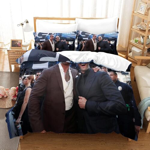 Parure De Lit Fast & Furious Housse De Couette X Parure De Lit X Avec ¿¿Clair Et Taies Doux R¿¿Sistant ¿¿ La Ride Et Durable Hypoallerg¿¿Nique Pour Adultes Et Enfants