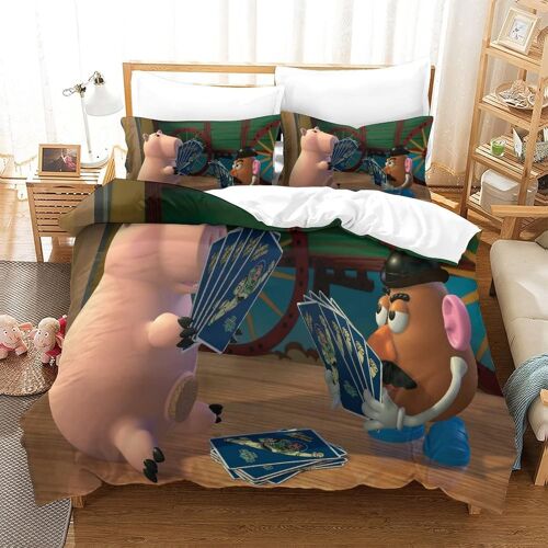 Parure De Lit X Cm Toy Story Motif Housse De Couette X Cm Doux R¿¿Sistant ¿¿ La Ride Et Durable Hypoallerg¿¿Nique Avec ¿¿Clair Et Taies Pour Adultes Et Enfants
