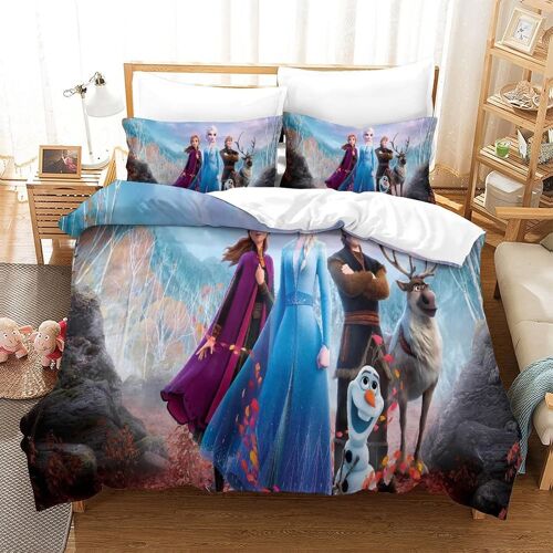 Parure De Lit X Cm Adultes Et Enfants Reine Des Neiges Imprim¿¿ Housses De Couettes Doux Hypoallerg¿¿Nique Microfibre Parure Housse Couette X Cm Avec ¿¿Clair Et Taies D¡®Oreiller