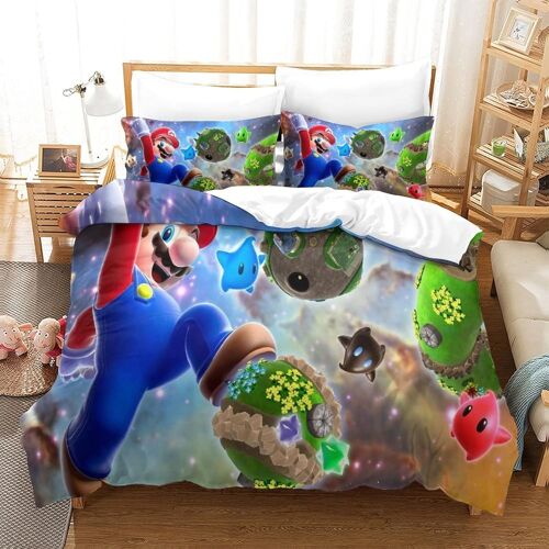 D Sonic Contre Mario Imprim¿¿ Parure De Lit X Cm Housse De Couette X Cm Adultes Ado Avec Taies D'oreiller Doux Microfibre Hypoallerg¿¿Nique Avec Fermeture ¿¿Clair