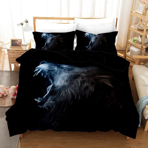 Parure De Lit D Avec Housse De Couette Et Taies D'oreiller, Microfibre Douce (, X Cm + X Cm)