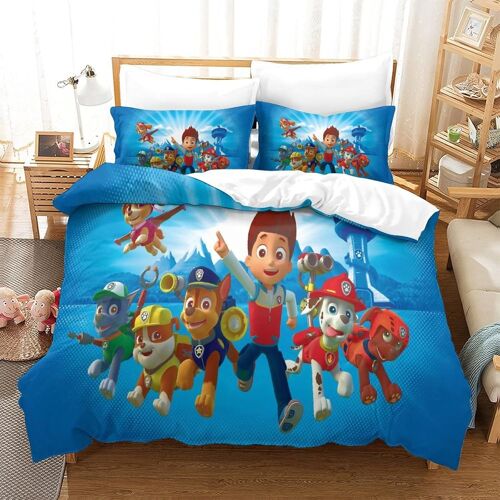 Parure De Lit X Pat Patrouille Motif Housse De Couette X Doux R¿¿Sistant ¿¿ La Ride Et Durable Hypoallerg¿¿Nique Avec ¿¿Clair Et Taies Pour Adultes Et Enfants