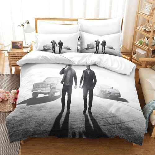 Fast & Furious Imprim¿¿ Parure De Lit X Adultes Ado Housse De Couette X Avec Taies D'oreiller Doux Microfibre Hypoallerg¿¿Nique Avec Fermeture ¿¿Clair