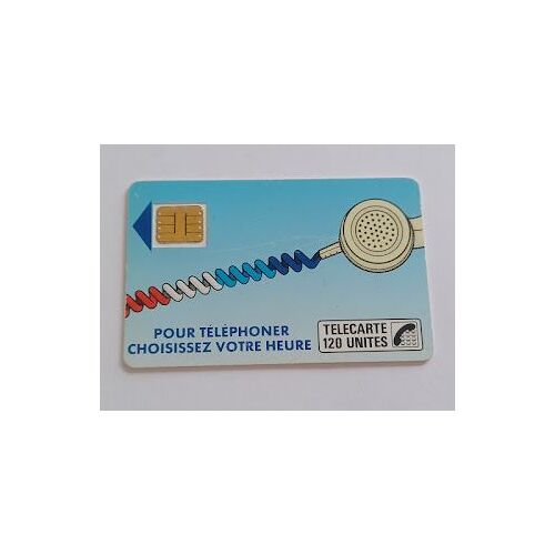 Télécarte Ancienne 120 Unités Cordon Bleu Clair Mat Puce Sc