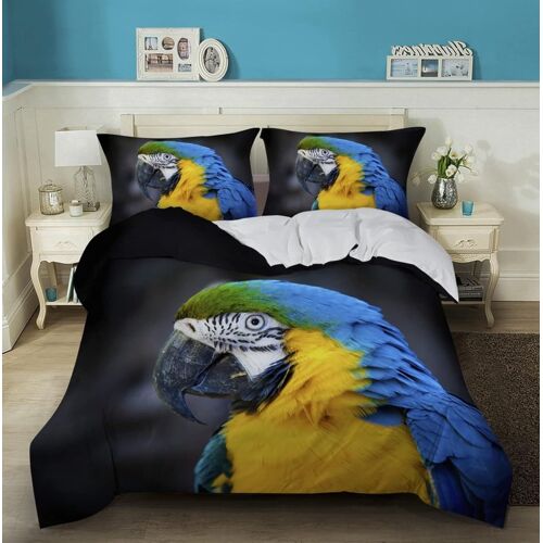 Parure De Lit X Cm Adulte Perroquet Bleu Housse De Couette Personnes Avec Fermeture ¿¿Clair Doux Respirant Confortable Microfibre Housse De Couette Et Taie D'oreiller X Cm