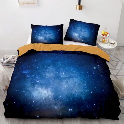 Ciel Nocturne Ciel ¿¿Toil¿¿ Housse Couette X Cm Polyester-Coton Parure Lit Moelleux Housse De Couette Pas Cher Avec Taies D'oreiller Xcm