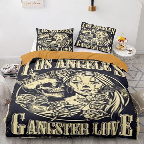Crane Skull Housse De Couette X + X Taies D'oreiller Xcm Housse De Couette Personne Microfibre Linge De Lit Doux Confortable X Cm