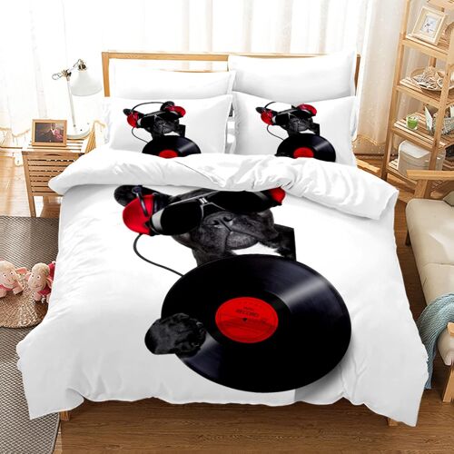 X Cm Microfibre Housse De Couette Enfant Fille Doux Confortable Parure De Lit Enfant Chien Animaux Housse De Couette X Enfant + X Taies D'oreiller Xcm