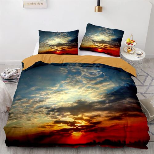 Cm X Cm Housses De Couettes Polyester Coton Housse De Couette X Ado Garcon Ciel Nocturne Ciel ¿¿Toil¿¿ Linge De Lit Moelleux Avec Deux Taies D'oreiller Xcm