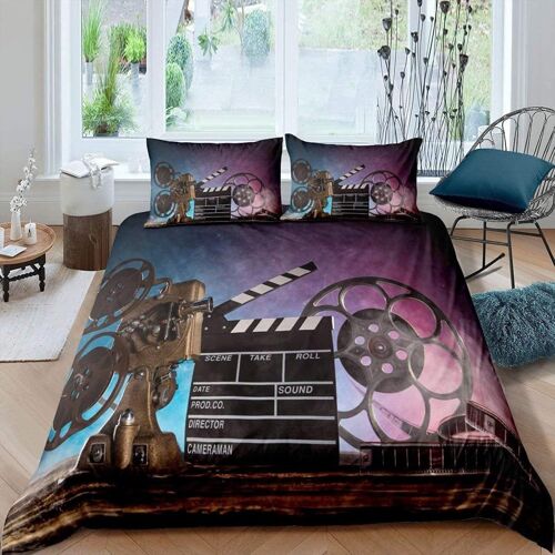 Housse De Couette X Th¿¿Me Du Film, D Imprim¿¿E Microfibre Parure De Lit Th¿¿Me Du Film Housse De Couettes Personne Avec X Taie D'oreiller X Cm