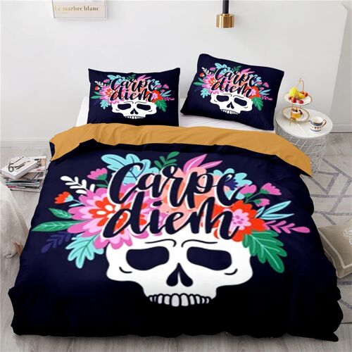 Crane Skull Housse De Couette Fermeture ¿¿Clair Doux Confortable Microfibre Parures De Lit X Cm Parure De Lit X + X Taies D'oreiller Xcm
