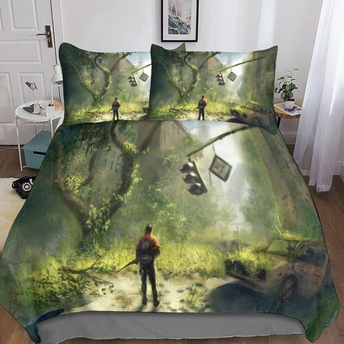 The Last Of Us Housse De Couette, Housses De Couettes Pour Series Avec Taies D'oreiller Microfibre Parure De Lit Parure De Couette Pour Enfants Adoles
