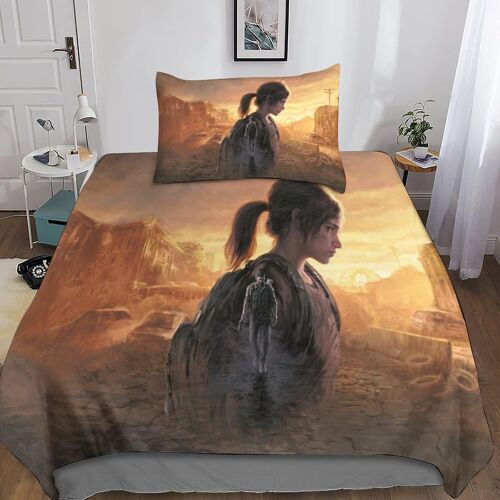 The Last Of Us Housse De Couette Avec ¿¿ Motif Series Impression D Parure De Lit En Microfibre Housses De Couettes Avec Taies D¡®Oreiller Pour Enfant Fi