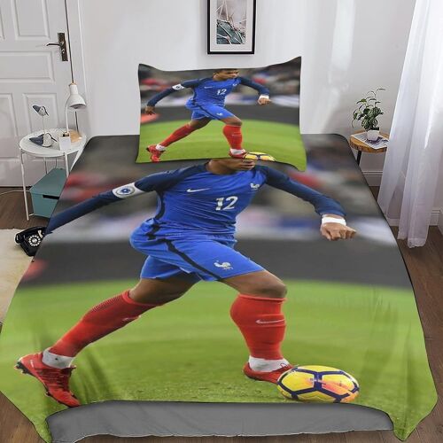 Kylian Mbappe Housse De Couette D Imprim¿¿ De Football Dessin£¬Parure De Lit Housses De Couettes Microfibre Avec Fermeture ¿¿Clair,Parure De Couette Impr