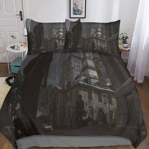 The Last Of Us D Housse De Couette Avec Taies D'oreiller Housse De Parure De Lit Series Housses De Couettes Respirante Douce Et Confortable Pour Adult