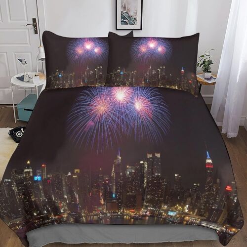 New York Housse De Couette ¿¿ Motif New York Impression D Parure De Lit Housses De Couettes En Microfibre Hypoallergique Avec Fermeture ¿¿Clair Pour Enf