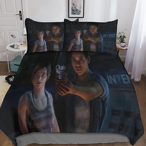 The Last Of Us D Housse De Couette Avec Taies D'oreiller Housse De Parure De Lit Series Housses De Couettes Respirante Douce Et Confortable Pour Adult