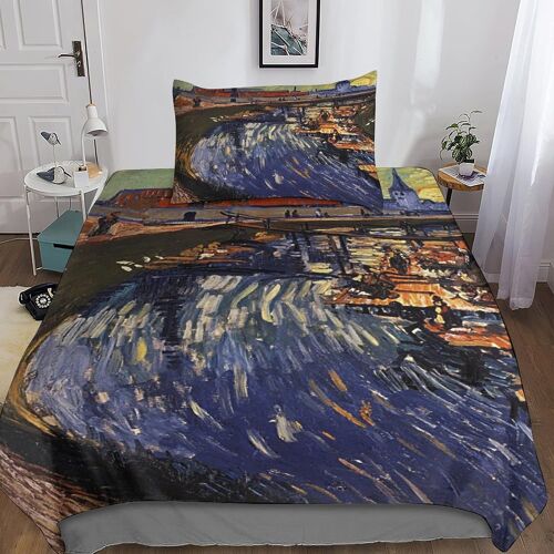 Housse De Couette Van Gogh Pour Enfant Fille, Parure De Lit Housses De Couettes En Microfibre Avec Motif Art Parure De Couette Avec ¿¿Clair, Ensembles