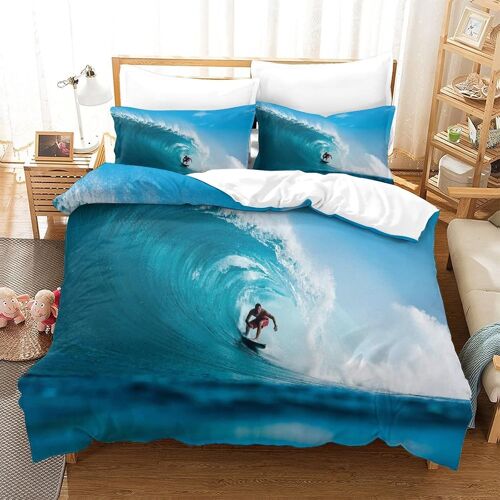 Extreme Sport Housse De Couette Imprim¿¿ D Parure De Lit Microfibre Ultra Douce£¬Pcs£¬Ensemble Housse De Couette Taie Avec Fermeture ¿¿Clair- Convient ¿¿ G