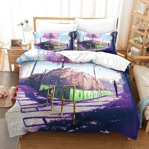 Anime Cartoon Parure De Lit Pi¿¿Ces ¿¿ Th¿¿Me Imprim¿¿ En D, Avec Housse De Couette ¿¿ Fermeture ¿¿Clair Dissimul¿¿E, Housse De Couette Super Douce Et Confo