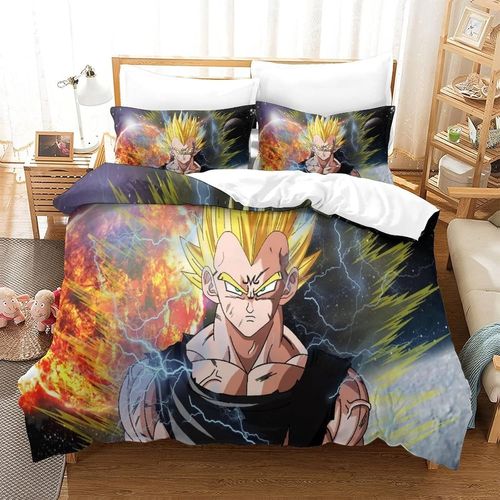 Dragon Ballhousse Couette Imprim¿¿ D Couverture De Couette Microfibre Doux Ensembles Literie Ensemble De Couette Avec Fermeture ¿¿Clair +Taies D'oreille