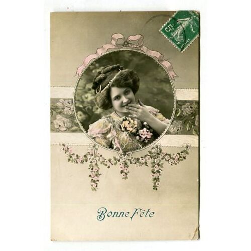 Carte Postale Ancienne - " Bonne Fête " - 1912