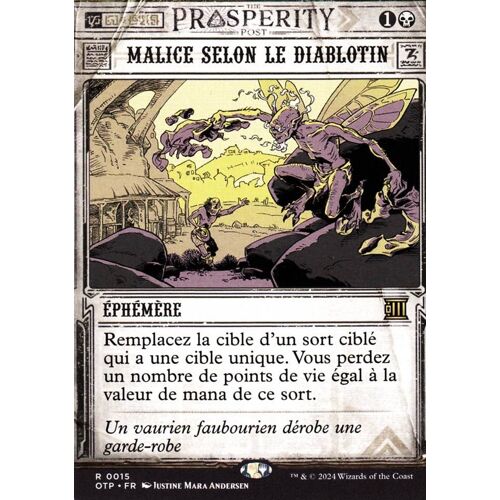 Malice Selon Le Diablotin - Magic - Les Hors-La-Loi De Croisetonnerre Vf - Dernières Nouvelles - R - 15