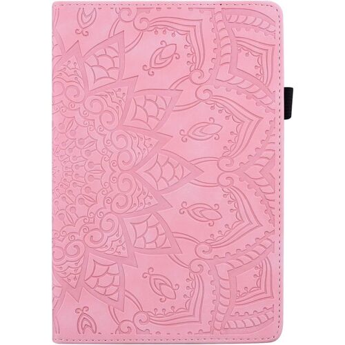 Coque Pour Samsung Galaxy Tab S9 Plus /S8 Plus /S7 Fe 12.4 Pouces Etui Cuir Pu Housse Flip Cover Case Etui De Protection Avec Support Pour Samsung S9 Plus 2023 Tablette Rose
