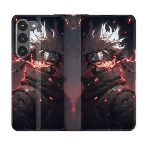 Housse Cuir Portefeuille Pour Samsung Galaxy A36 5g Manga Naruto Kakashi Dark