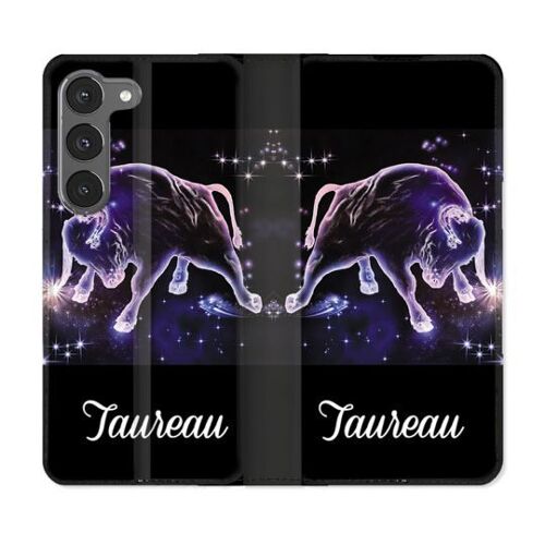 Housse Cuir Portefeuille Pour Samsung Galaxy A36 5g Signe Zodiaque 2 Taureau