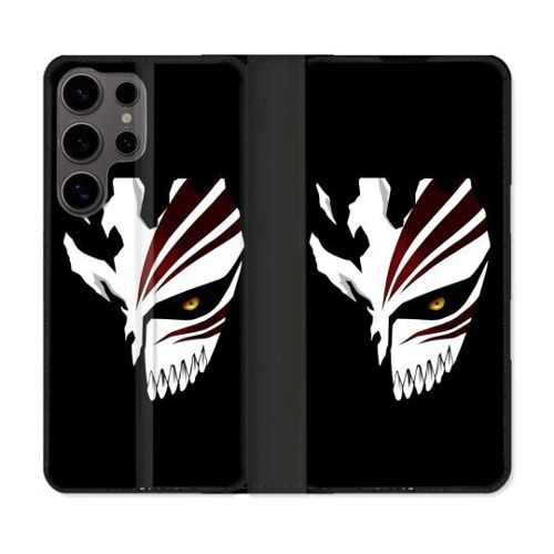 Housse Cuir Portefeuille Pour Samsung Galaxy S25 Ultra Manga Bleach Masque