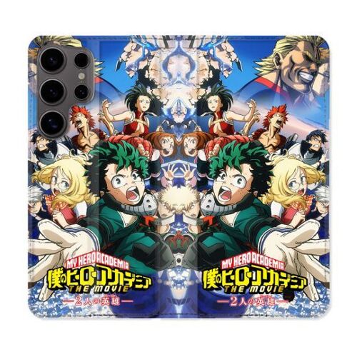 Housse Cuir Portefeuille Pour Samsung Galaxy S25 Ultra Manga My Hero Academia Affiche