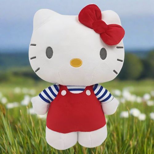 Hello Kitty 28cm Soft Toy In Red Dress