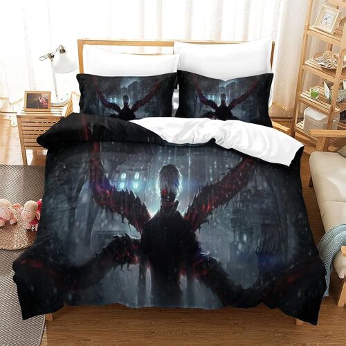 Anime Housse De Couette ¿¿ Th¿¿Me Imprim¿¿E En D Ensemble De Literie En Microfibre Douce Ensemble De Pi¿¿Ces Avec Housse De Couette Taie D'oreiller ¿¿ Fer
