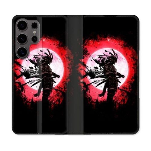 Housse Cuir Portefeuille Pour Samsung Galaxy S25 Ultra Voyage Japon Samourai