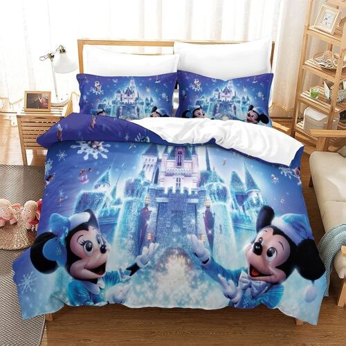 Housse De Couette D Ensembles,Parure De Lit Et Taies D'oreiller Motif Mickey Mouse,Housse De Couette Adulte Enfants King£¿Xcm£©